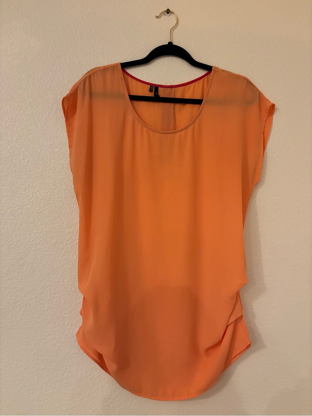 Maurices Bright Orange Scoop Neck Blouse